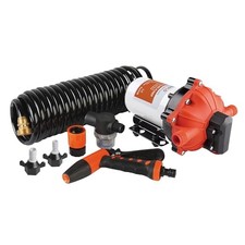 55-Series Washdown Pump Kit - 12V DC, 5.5 GPM, 70 PSI, Self-Priming, Coiled