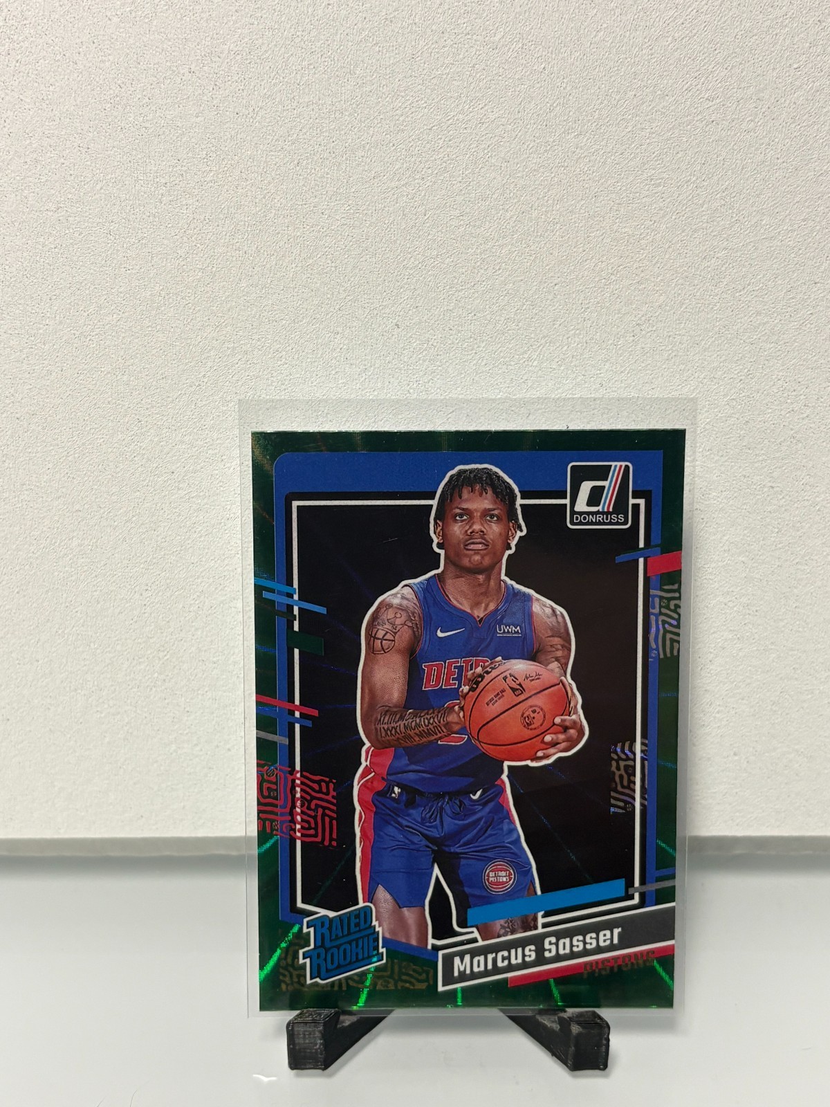 2023-24 Panini Donruss - Marcus Sasser No.222 Holo Green Laser (RC)