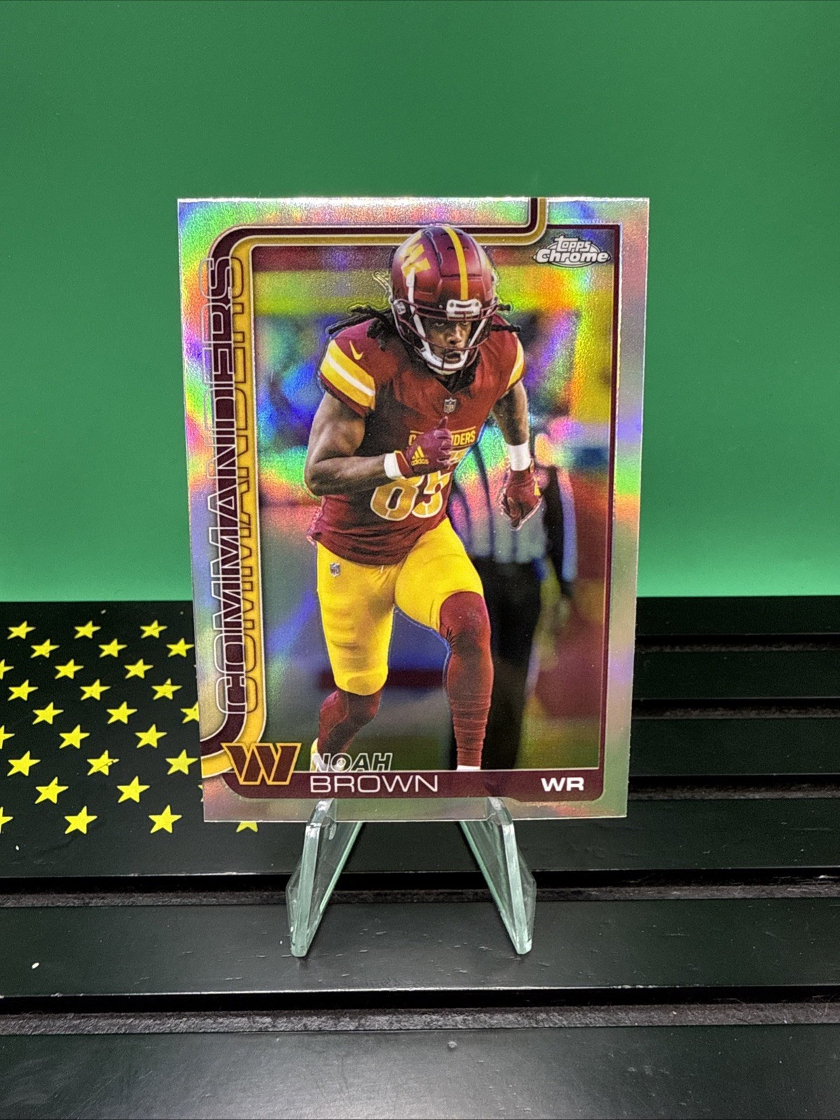 2025 Topps Chrome Football Noah Brown #293 Washington Commanders