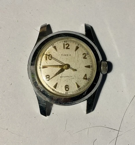 Rare Vintage 1956 - Timex Marlin Men's Hand Wind Wrist Watch US Time