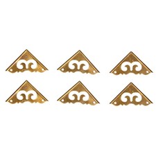 8Set Box Corner Protector Antique Short Side Brass Corner Guard For Box WT