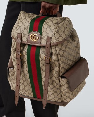 GUCCI Ophidia GG Supreme daybag Backpack 598140HUHAT8564 canvas leather Beige