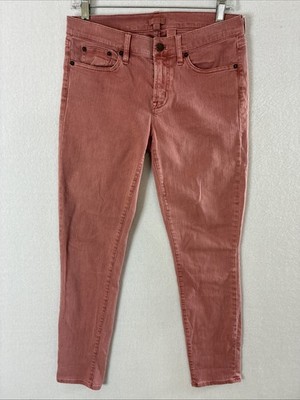 J.Crew Women s Jeans Size 27 Rose Denim 5-Pocket Stretch Skinny Ankle