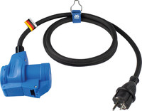 As - Schwabe Camping Cee-Adapterleitung 1,5 M - Mit Schutzkontaktstecker - Cee-W