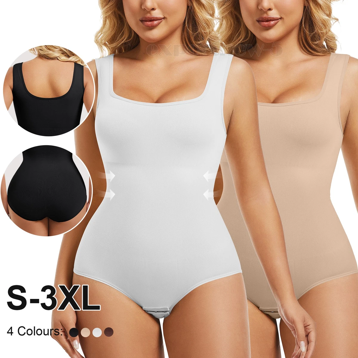 LIRASDIS Body Modellante Senza Spalline – Control Pancia, Tessuto Senza Cuciture Con Reggiseno A Tubo, Donna, Regalo - 2