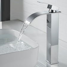 Rubinetto Bagno Lavabo Alto Cascata, Miscelatore Lavabo Bagno Alto Cascata, Rubi