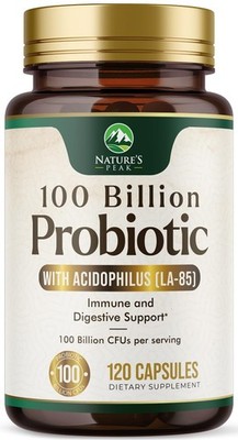 Probiotics 100 Billion CFU Per Serving - 16 Premium 120 Count (Pack of 1) 