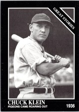 Chuck Klein 1992 Conlon Collection TSN #438 Philadelphia Phillies