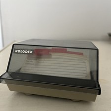 Vintage Rolodex S-3000 Petite Covered Card File With Blank Cards Free Shipping
