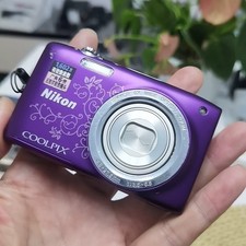 Nikon Coolpix S2700 16MP CCD Compact Digital Camer 6x optical Zoom purple HD720p