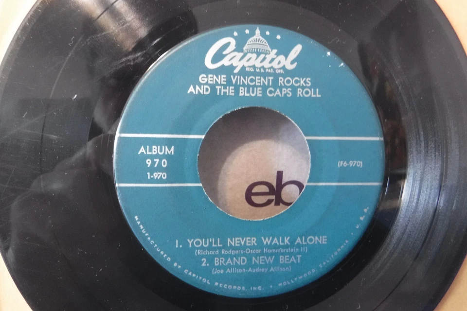 Gene Vincent Rocks! Part 1, 1957 Capitol Records EAP 1-970 USA Press Foto 4 de 4