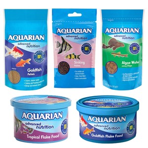 aquarian goldfish flake food