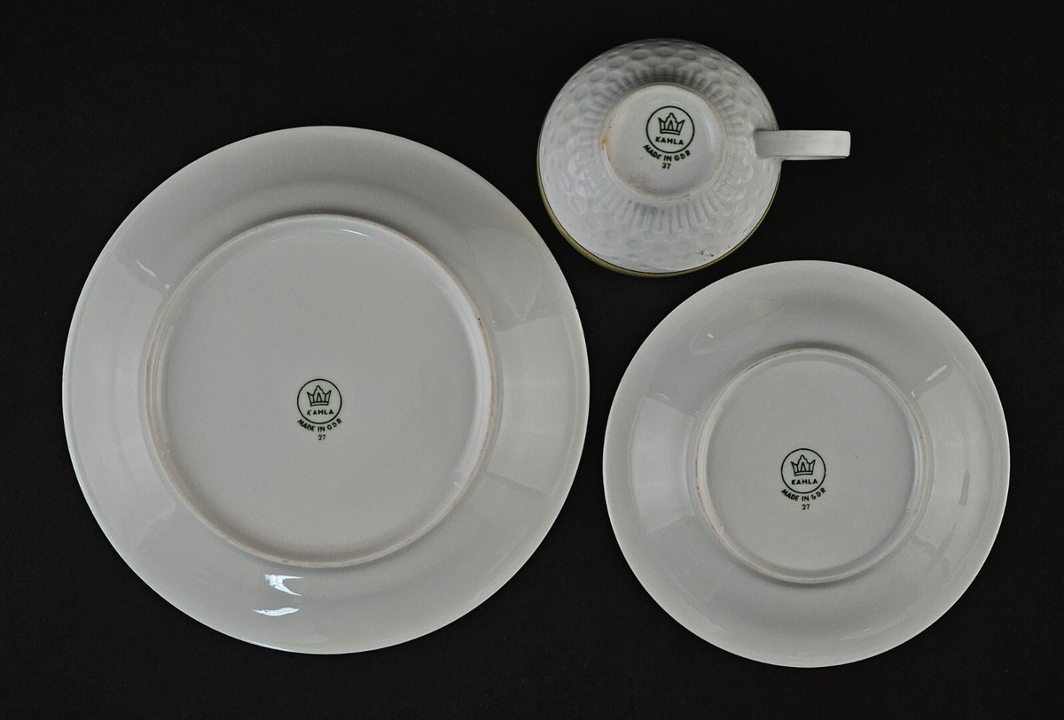 A-9440133 Porcelain Collector's Cup Set Kahla Flower Lustrous | eBay