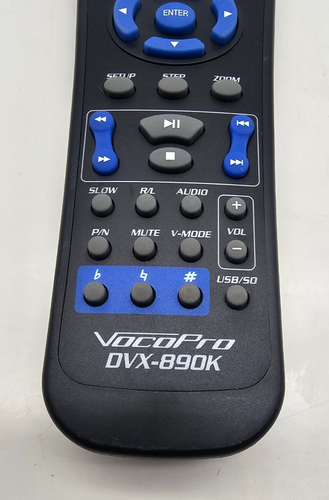 VocoPro DVX890K DVD Multi-Format Karaoke Player Remote Control ONLY - Picture 2 of 4