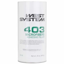 West Systems 403-28 Microfibers Adhesive Filler Boat Marine 20 Ounce