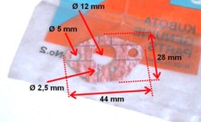 88130-00760 Joint de carburateur d'origine KUBOTA 8813000760