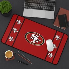 san francisco 49ers Desk Mat Laptop football mouse pad, Gamer Mousepad nfl