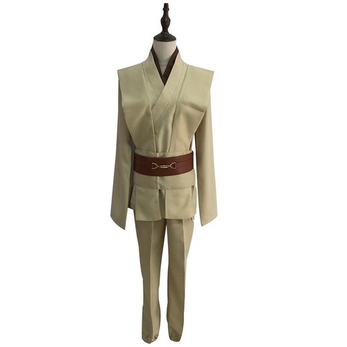 Adult Star Wars Obi Wan Kenobi Jedi Knight Master Cloak Suit Halloween Costume - Picture 12 of 18