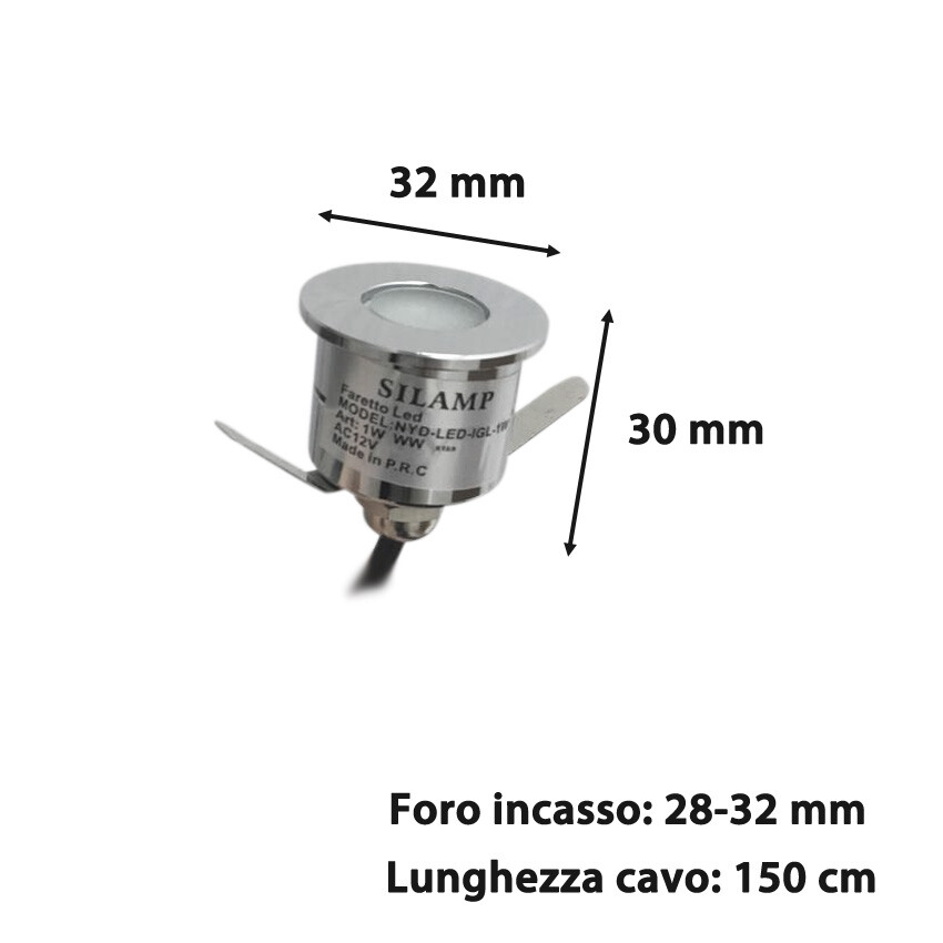 Faretto Segnapasso Led 4w Rettangolare Da Muro Incasso Smd 2835 Fc1-4w - Foto 11