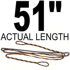 51" ACTUAL INCH LENGTH FLEMISH Recurve Bow String BOWSTRING B-50 DACRON ARCHERY