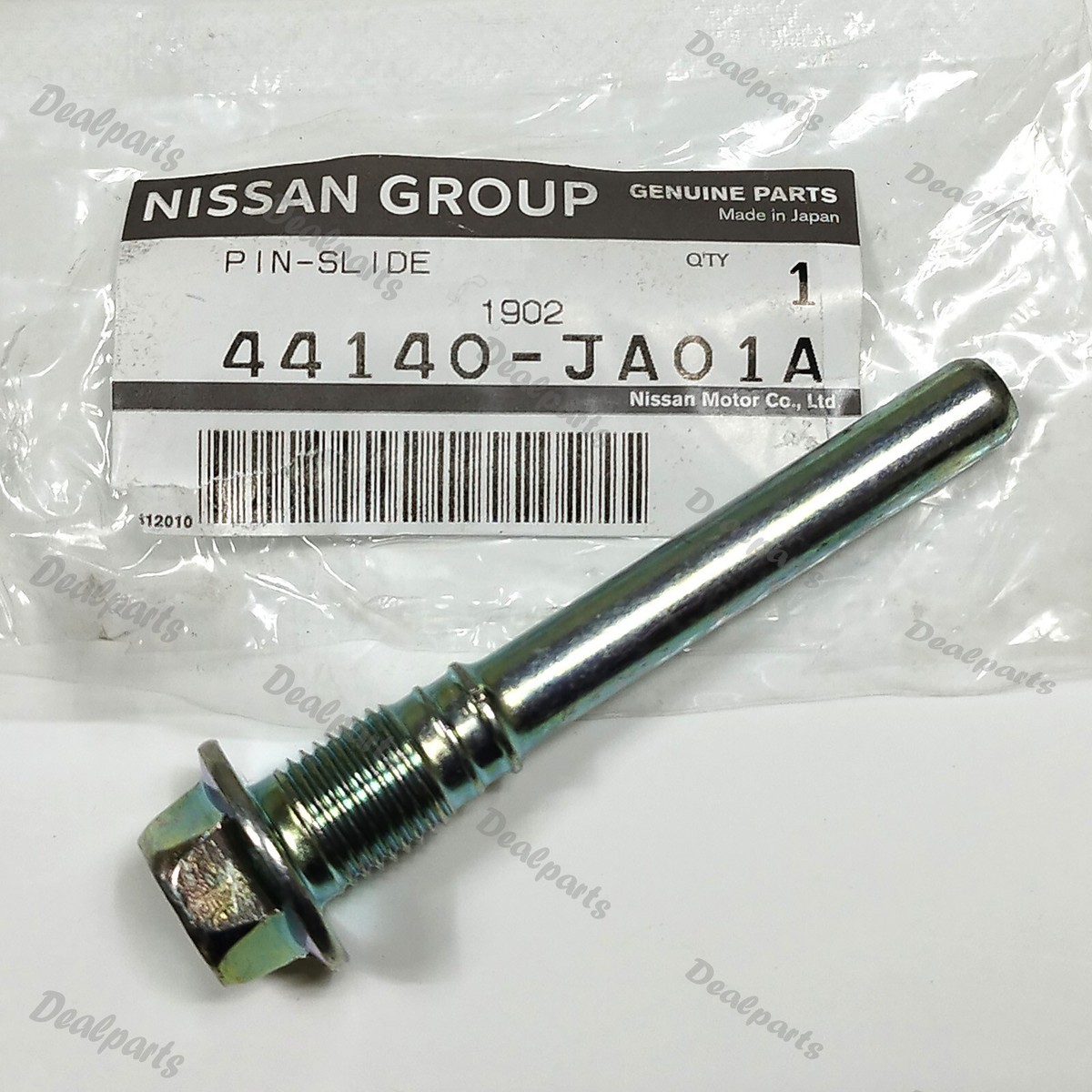 Genuine Nissan/Renault Rear Caliper Slide Pin, 44140-JA01A, for