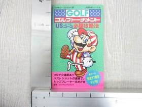 MARIO GOLF TOURNAMENT US Course Guide Nintendo Famicom Japan Book 1987 FT35
