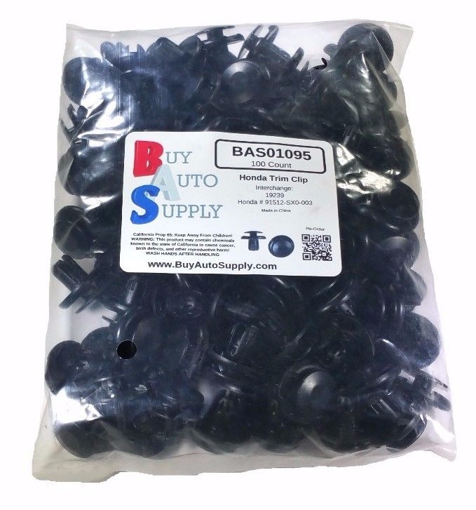 100PCS Fender Liner Clips Push Retainer For Honda Civic Acura 3 - Foto 3