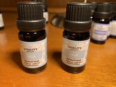 Vitality Extracts Calm 2 bottles essential oil 10ml (each) sealed 
