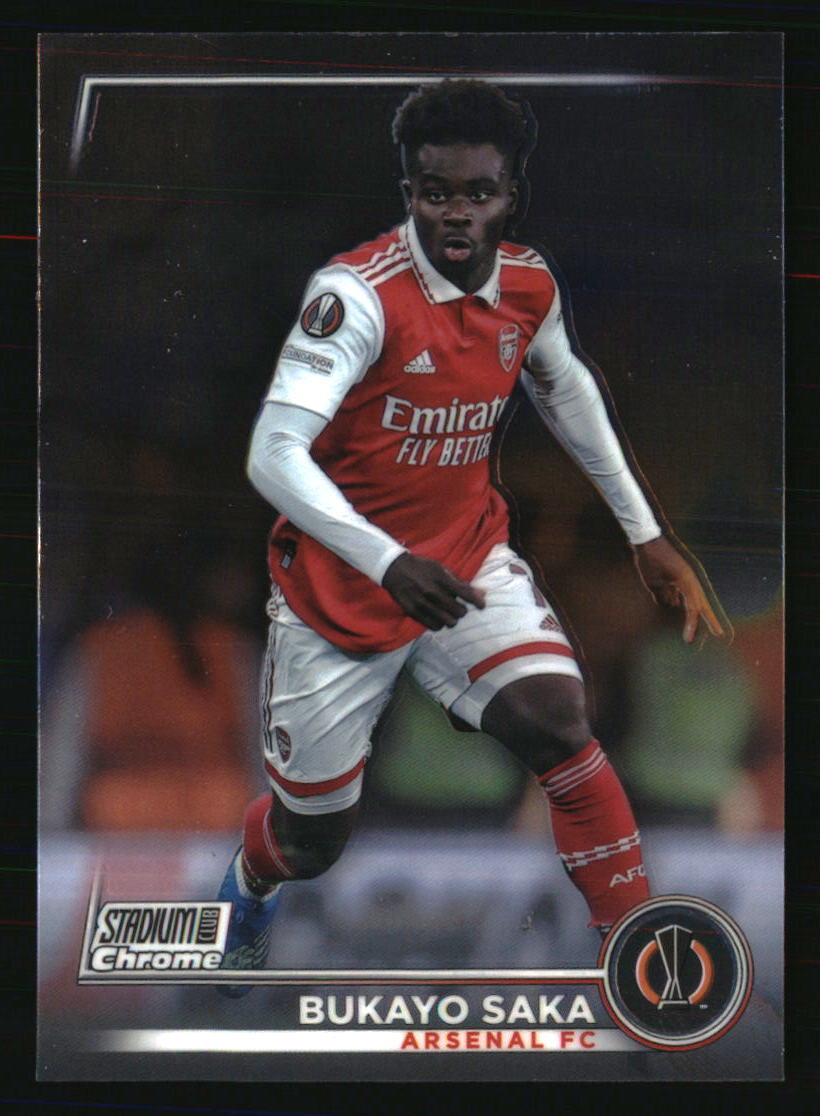 Bukayo Saka 2022-23 Stadium Club Chrome UEFA Club Competitions #72 SOCCER Card