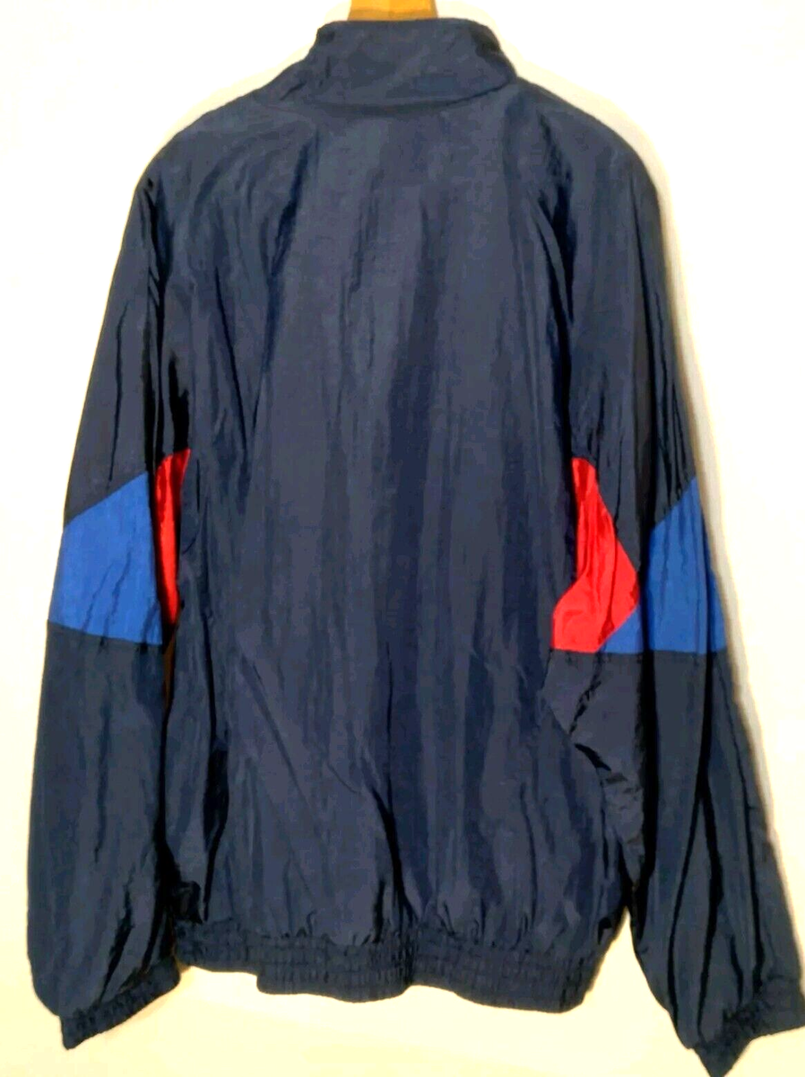 Vintage 1990s Lavon Sports Wear Windbreaker Jacket Men L Blue