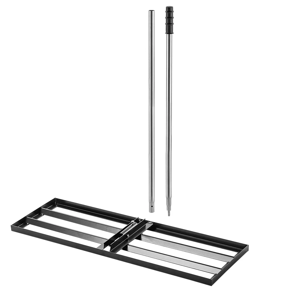 KADAX Rasenrakel mit Stiel 175cm, Nivellierrechen 90x30cm für Rasenpflege, Rakel - Bild 4 von 4