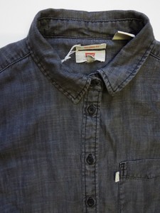 levi denim button down shirt