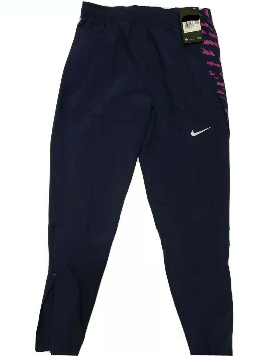 Nike Essential Men s Woven Graphic Running Pants CJ5362 521 Size L MSRP 75