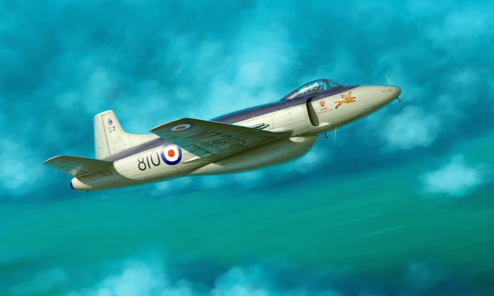 Trumpeter 02867 - 1:48 Supermarine Attacker FB.2 Fighter - New