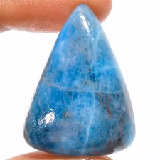Natural Neon Blue Apatite Pear Shape Cabochon Gemstone 46.5 Ct 33X24X8mm EE39673