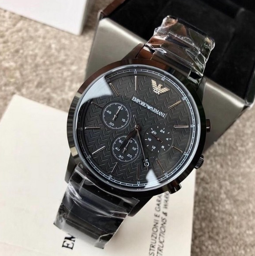 Emporio Armani Black Dial Chronograph Quartz Watch AR2485 723763238632 ...