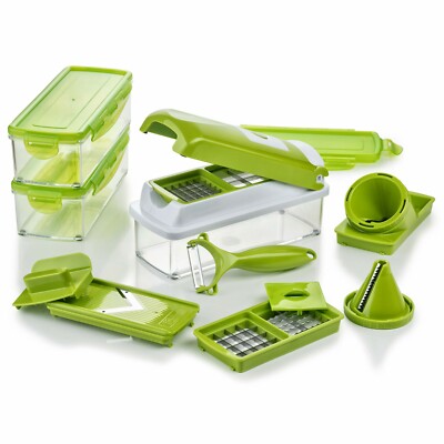 Genius Nicer Dicer Smart Set 16 Teile Alles-Schneider Hobeln Würfeln Gemüse