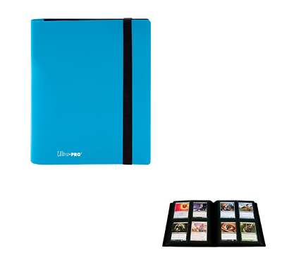Ultra Pro Eclipse 4 Pocket PRO BINDER SKY BLUE Holds 160 Gaming