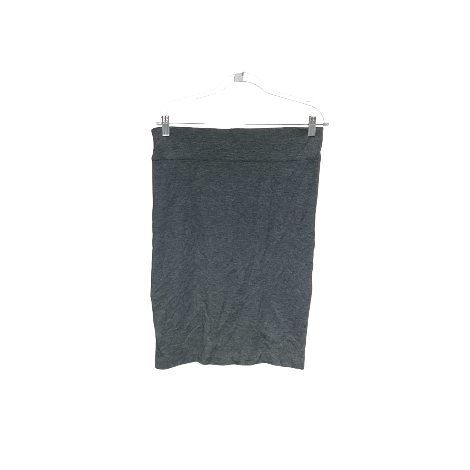 Gray LOFT Mini Skirt with Stretch Comfort Fit-image