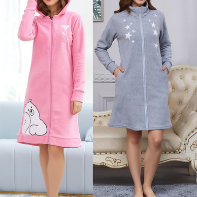 vestaglia donna invernale con cerniera