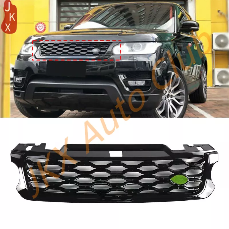 For Land Rover Range Rover Sport 2014-2017 All Black Front Bumper Grille  Grill s