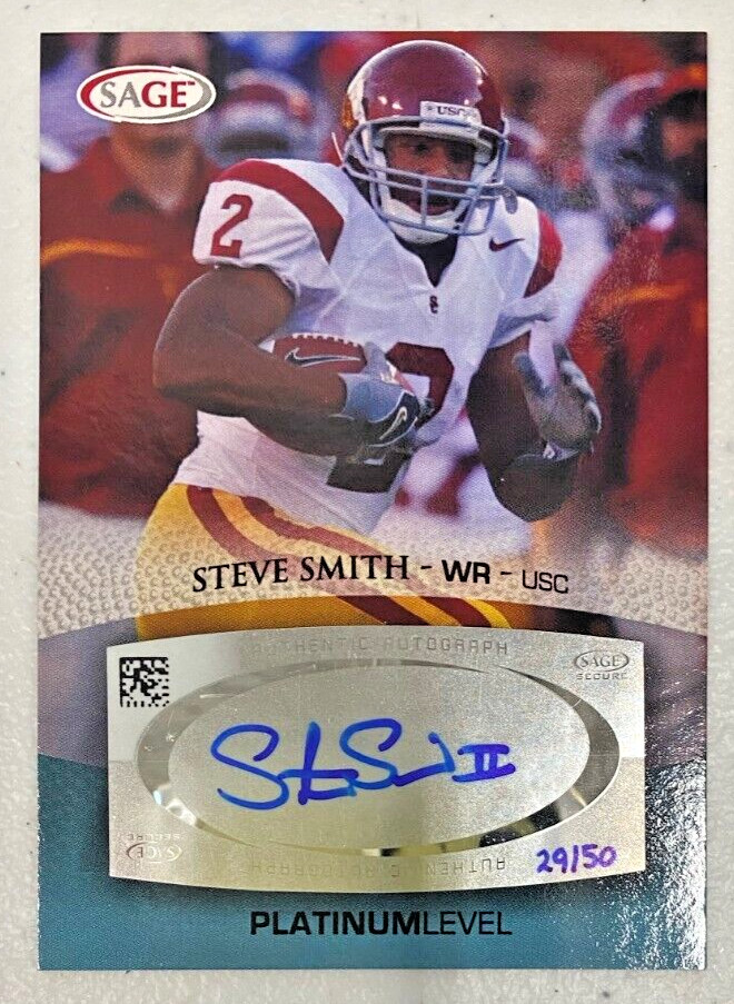 Steve Smith SA-GE Autographs #A49 Platinum