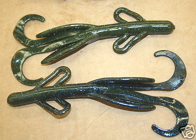 6'' Big Hog Brush Hog Style Color 1099 Bulk 50 pack bulk bass plastic worm