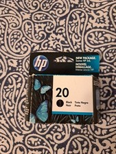 New Genuine HP 20 Black Ink Cartridge Exp 03/2012 Brand New Factory Sealed C