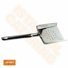 2 x Stainless Steel Chip Scoop With Drainage Hole Shovel French Fires Server 