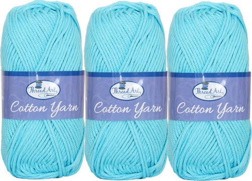 3 & 6 Packs 100% Cotton Crochet Yarn - 30 Colors -50g Skeins- #4 Worsted Med Wt - Picture 9 of 68