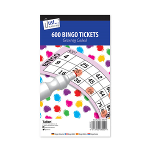 bingo tickets 100 pages 600 tickets family games and fun