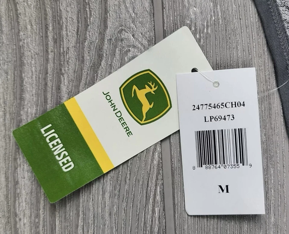 Camisa de manga larga para mujer John Deere - Temporada de cosecha - Gris carbón - Mediana Foto 3 de 4