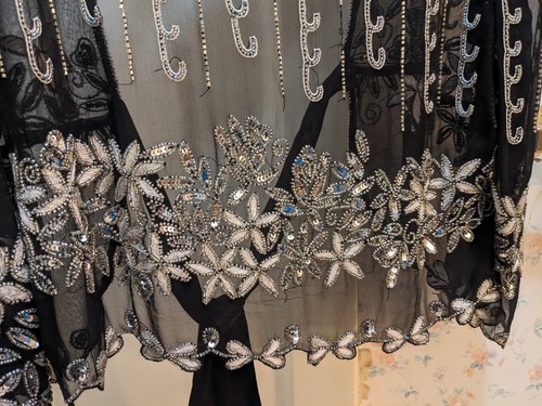 Black and Sequin Shear Dressy Jacket - Picture 7 of 7