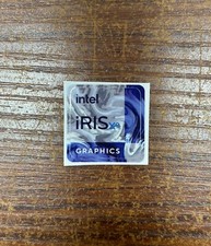 1x Blue Intel Iris Xe Desktop / Laptop sticker label NEW 